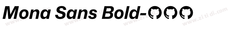 Mona Sans Bold字体转换